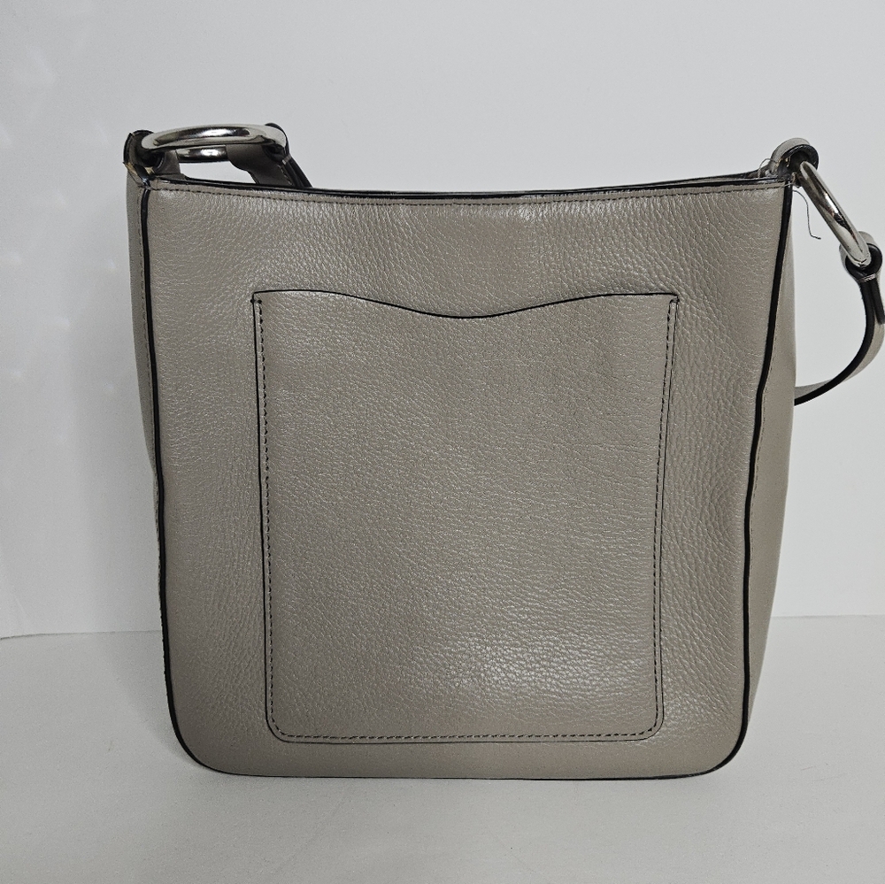 Rebecca Minkoff Jody Leather Feed Bag Crossbody Taupe - Picture 5 of 14